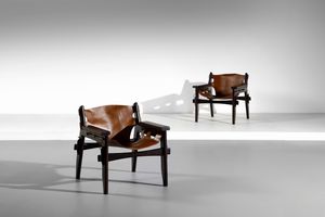 RODRIGUES SERGIO (n. 1927) : Coppia di sedie Kilin  - Asta Asta 342 | Design (tradizionale) - Associazione Nazionale - Case d'Asta italiane