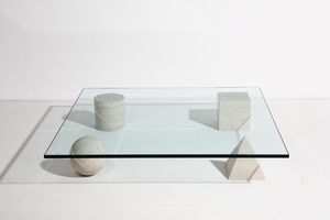 VIGNELLI LELLA E MASSIMO : Tavolino da salotto Metafora per Castigliani  - Asta Asta 342 | Design (tradizionale) - Associazione Nazionale - Case d'Asta italiane