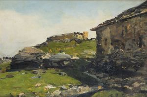 LORENZO DELLEANI Pollone (BI) 1840 - 1908 Torino - Casale-Monte Mucrone 19/9/88