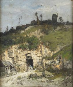 ALEXANDRE DEFAUX Bercy (Francia) 1826 - 1900 Parigi - Paesaggio