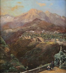 GABRIELE SMARGIASSI Vasto (CH) 1798 - 1882 Napoli - Vista da Ravello