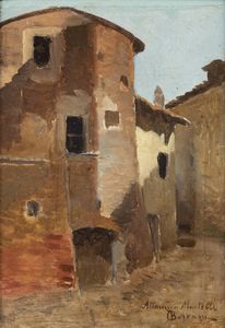 ODOARDO BORRANI Pisa (PI) 1832 - 1905 Firenze - Caseggiati rustici