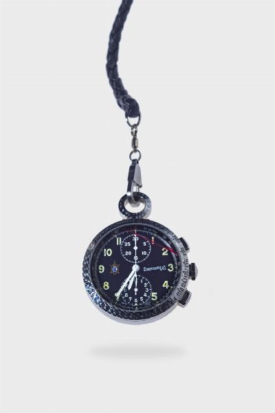 Eberhard : Mod. "Tazio Nuvolari Pocket Watch"  ref.11004  anno 1995  - Asta Asta 195 Orologi - Associazione Nazionale - Case d'Asta italiane