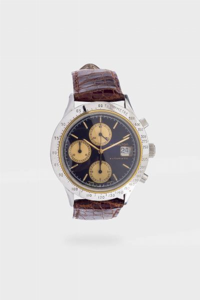 HAMILTON : Mod. "Lancaster chronograph"  ref.90650  anni '90  - Asta Asta 195 Orologi - Associazione Nazionale - Case d'Asta italiane