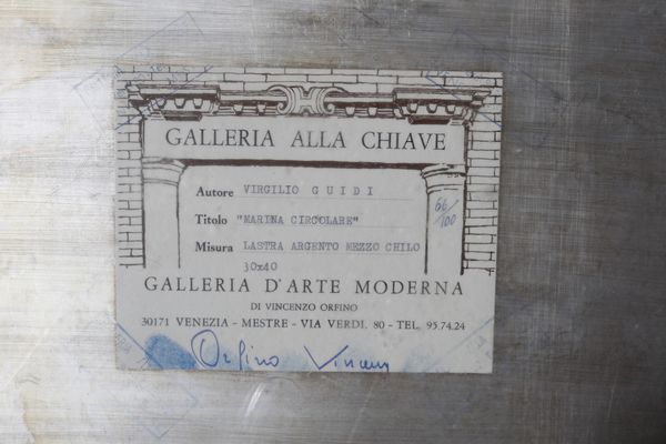 GUIDI VIRGILIO (1891 - 1994) : Marina circolare.  - Asta Asta 344 Arte moderna e contemporanea - Associazione Nazionale - Case d'Asta italiane
