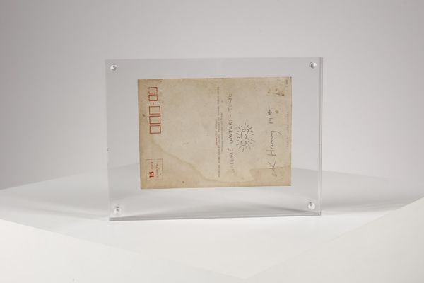 HARING KEITH  (1958 - 1990) : (ATT.TO). Cartolina d'invito Galleria Watari, Tokyo.  - Asta Asta 344 Arte moderna e contemporanea - Associazione Nazionale - Case d'Asta italiane