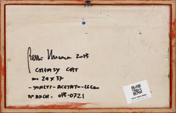 NUCARA RENZO (n. 1955) : Creasy cat.  - Asta Asta 344 Arte moderna e contemporanea - Associazione Nazionale - Case d'Asta italiane