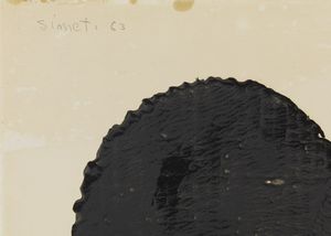 SIMETI TURI (n. 1929) : 8 ovali neri.  - Asta Asta 344 Arte moderna e contemporanea - Associazione Nazionale - Case d'Asta italiane