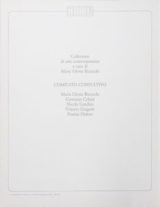 PISTOLETTO MICHELANGELO (n. 1933) : Cartella A.  - Asta Asta 344 Arte moderna e contemporanea - Associazione Nazionale - Case d'Asta italiane