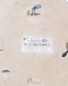 MELANDRI PIETRO  (1885 - 1976) : attribuito. Tondo da parete raffigurante il segno zodiacale della bilancia  - Asta Asta 344 Arte moderna e contemporanea - Associazione Nazionale - Case d'Asta italiane
