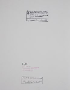 GIACOMELLI MARIO (1925 - 2000) : Dalla Serie'' Caroline Branson da Spoon River''.  - Asta Asta 344 Arte moderna e contemporanea - Associazione Nazionale - Case d'Asta italiane