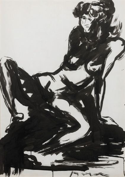 Nudo femminile  - Asta Arte Moderna e Contemporanea - Associazione Nazionale - Case d'Asta italiane