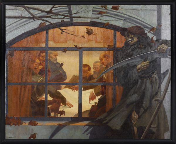 COSTANTINI GIOVANNI (1872 - 1947) : Le lacrime della guerra - Il piano d'attacco  - Asta Asta 347 Arte Moderna e Contemporanea - Associazione Nazionale - Case d'Asta italiane