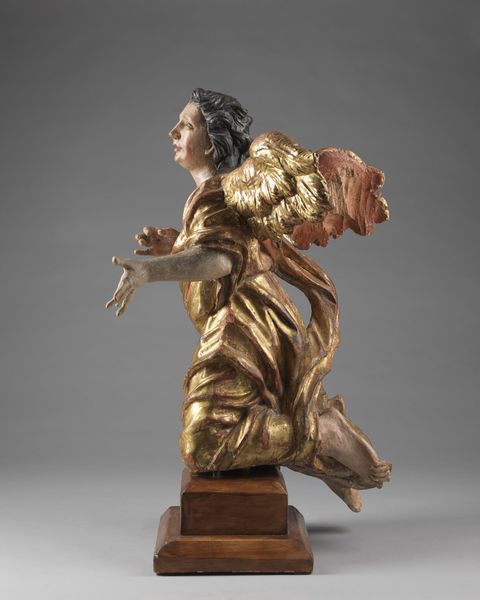 HEINZ GEORG ANTON (1698 - 1759) : Angelo in legno policromo e parzialmente dorato.  - Asta ASTA 345 ARTE ANTICA  - Associazione Nazionale - Case d'Asta italiane