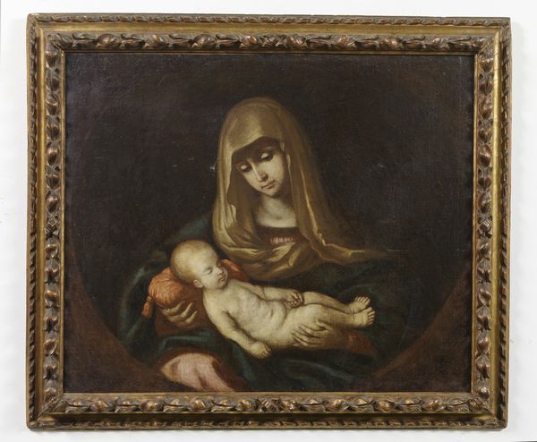 ARTISTA DEL XVII SECOLO : Madonna con bambino.  - Asta ASTA 345 ARTE ANTICA  - Associazione Nazionale - Case d'Asta italiane