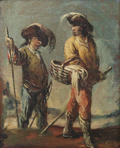 SIMONINI FRANCESCO (1686 - 1753) : Coppia di dipinti raffiguranti popolani.  - Asta ASTA 345 ARTE ANTICA  - Associazione Nazionale - Case d'Asta italiane