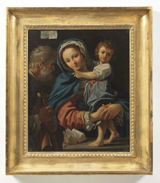 ARTISTA DEL XVIII SECOLO : Madonna con bambino e San Giuseppe.  - Asta ASTA 345 ARTE ANTICA  - Associazione Nazionale - Case d'Asta italiane