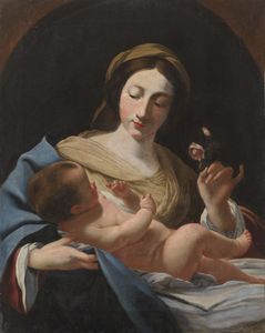 ARTISTA DEL XIX SECOLO - Madonna con bambino.