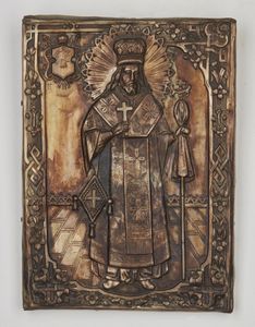 Icona russa del XIX secolo - San Nicola.