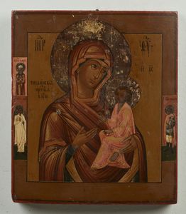 Icona russa del XIX secolo - Madonna Odigitria.