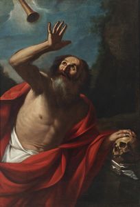 GENNARI CESARE (1637 - 1688) - La visione di San Girolamo.