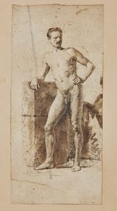 FAVRETTO GIACOMO (1849 - 1887) - Nudo d'uomo.