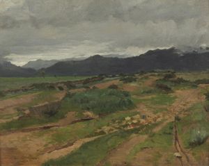 QUADRONE GIOVANNI BATTISTA (1844 - 1898) - Paesaggio.