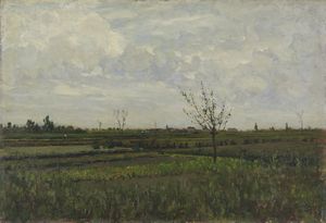 BELLONI GIORGIO (1861 - 1944) - Paesaggio campestre.