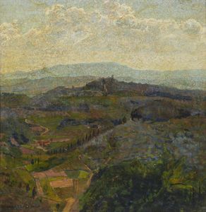 LLOYD LLEWLYN (1879 - 1949) - Paesaggio montano.