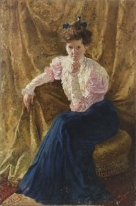 GNATA (1879-?) UMBERTO - Ritratto di donna.