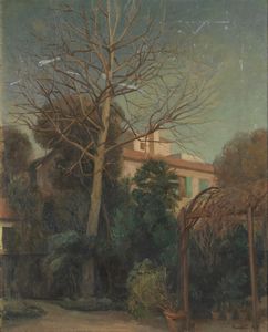 GARDELLI AUGUSTO (1886 - 1968) - Paesaggio con casa.