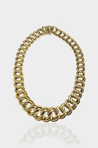 GIROCOLLO - Peso gr 62 3 Lunghezza cm 42 in oro giallo composta da anelli appiattiti a scalare