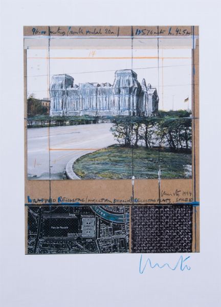 Wrapped Reichstag (Project for Berlin)  - Asta PARADE - Arte del Novecento, Contemporanea e Grafica II - Associazione Nazionale - Case d'Asta italiane