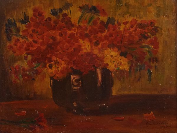 ,Pietro Gaudenzi : Vaso di fiori  - Asta 	Asta di Arte Moderna e Contemporanea '800 e '900 - Associazione Nazionale - Case d'Asta italiane