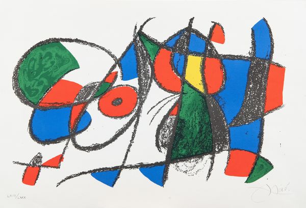 ,Joan Mirò : Senza titolo  - Asta 	Asta di Arte Moderna e Contemporanea '800 e '900 - Associazione Nazionale - Case d'Asta italiane