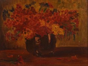 ,Pietro Gaudenzi - Vaso di fiori
