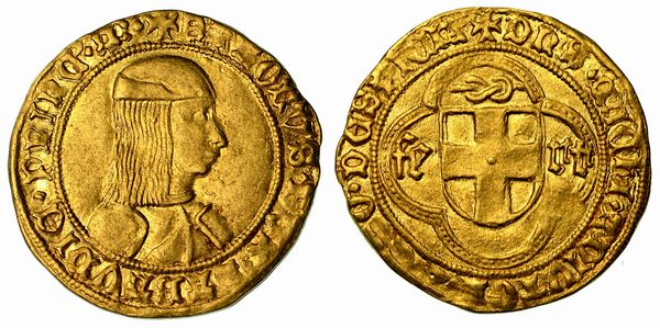 CARLO I. Il Guerriero. (1482-1490). Ducato d'oro (IV tipo).  - Asta Numismatica - Associazione Nazionale - Case d'Asta italiane