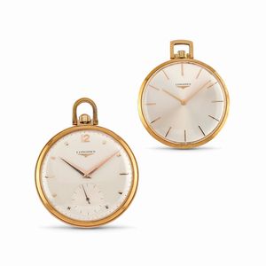 ,Longines - Due orologi da tasca in oro