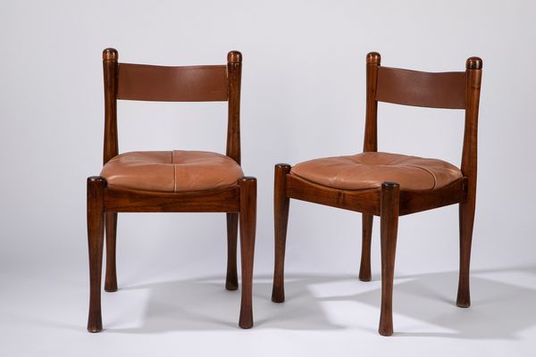 ,Silvio Coppola per Bernini : Set di sei sedie da tavola  - Asta Design e Arti Decorative - Associazione Nazionale - Case d'Asta italiane