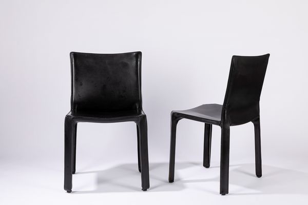 ,Mario Bellini : Otto sedie modello 412 CAB  - Asta Design e Arti Decorative - Associazione Nazionale - Case d'Asta italiane