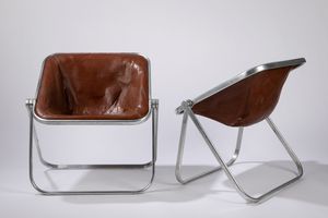 ,Giancarlo Piretti - Due sedie modello Plona