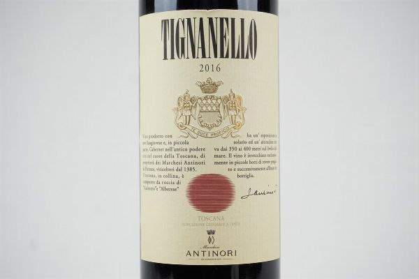 Tignanello Antinori 2016  - Asta Asta a tempo | Smart Wine - Associazione Nazionale - Case d'Asta italiane
