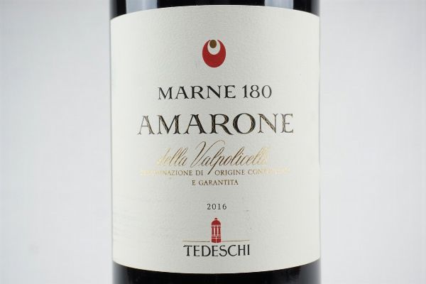Amarone della Valpolicella Classico Marne 180 Tedeschi 2016  - Asta Asta a tempo | Smart Wine - Associazione Nazionale - Case d'Asta italiane