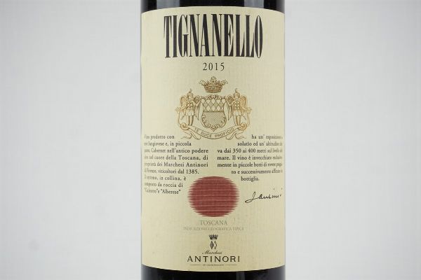 Tignanello Antinori 2015  - Asta Asta a tempo | Smart Wine - Associazione Nazionale - Case d'Asta italiane