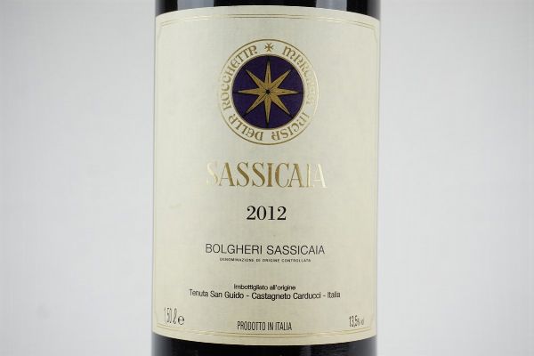Sassicaia Tenuta San Guido 2012  - Asta Asta a tempo | Smart Wine - Associazione Nazionale - Case d'Asta italiane