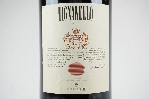 Tignanello Antinori 2005  - Asta Asta a tempo | Smart Wine - Associazione Nazionale - Case d'Asta italiane