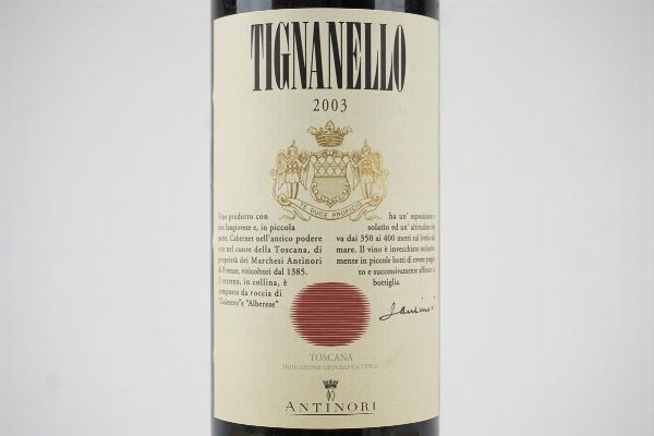 Tignanello Antinori  - Asta Asta a tempo | Smart Wine - Associazione Nazionale - Case d'Asta italiane