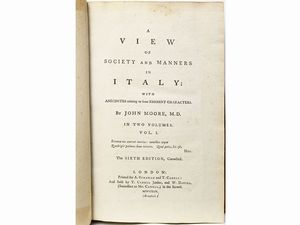 ,John Moore - A View of Society and Manners in Italy ...