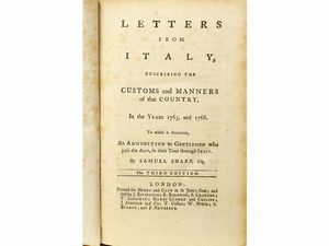 ,Samuel Sharp - Letters from Italy, describing the customs and manners of that country ...