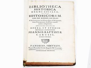 ,Giovanni Battista Caruso - Bibliotheca historica Regni Siciliae ...